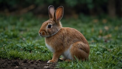 Fototapeta premium rabbit in the grass