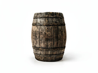 Obraz premium old barrel isolated on white