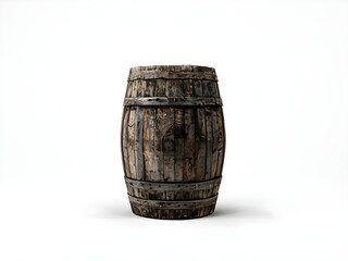 Obraz premium old barrel isolated on white