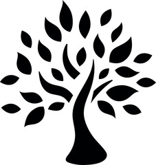 Tree of life isolated on transparent background. Vector illustration