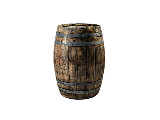 Obraz premium old barrel isolated on white