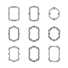 Decorative border frame vector illustration 01