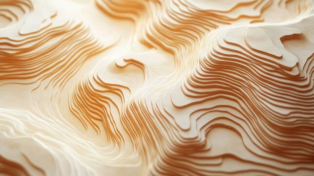 Topographic Map with Seamless Contour Lines