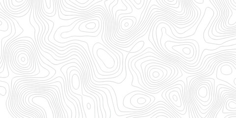 Abstract topo map design. Abstract topographic contours map background. Abstract white pattern topography vector background. Black and white topography contour line map isolated on white background.