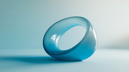 Abstract Wavy Blue Background Design