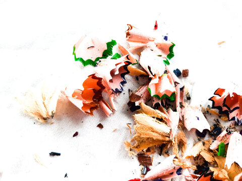 color pencil shavings - Powered by Adobe