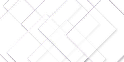 Abstract background with white colors lines pattern texture. squares in bright light with soft shadows as pattern. Geometric vector pattern, repeating thin linear square diamond shape and rectangle.