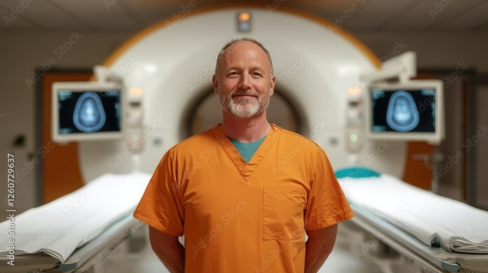 Poster ai diagnostics automation efficiency. automated imaging analysis using ai to process and interpret x