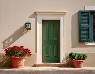 Minimalist Building House with Aesthetic Colors