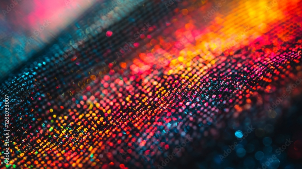Poster This artwork showcases a captivating blend of vibrant hues and intricate patterns, evoking a sense of movement and depth in a dreamlike composition of color and texture