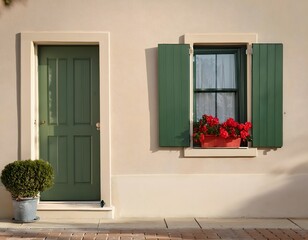 Minimalist Building House with Aesthetic Colors