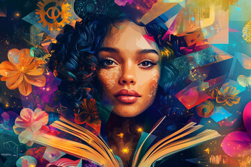 March is National Women’s History Month and March 8 International Women's Day. Holiday illustration.