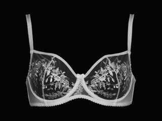 Whiperfect,lifestyle,te lace women's fashion bra on a black background.