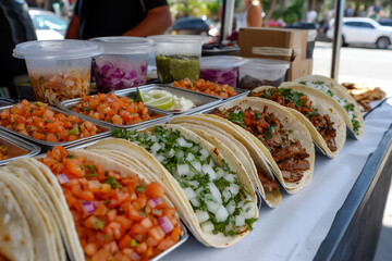 Fototapeta premium street-style tacos