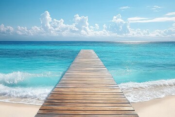 Fototapeta premium Tropical Island Paradise Beach Vacation Relaxation Serenity Wellness