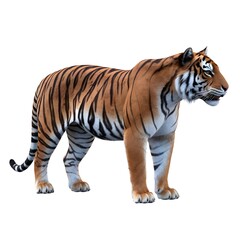Obraz premium Majestic Standing Tiger with Blue Eyes.