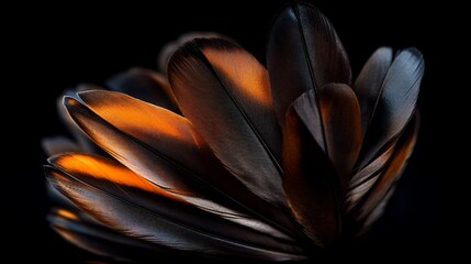 Illuminated Avian Plumage: A Study in Dark and Light