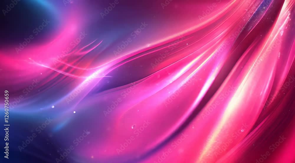 Poster a mesmerizing display of abstract colorful waves featuring sparkling lights, creating a dynamic and 