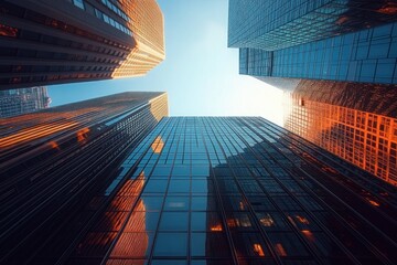 Skyscrapers and Offices in Manhattan New York City