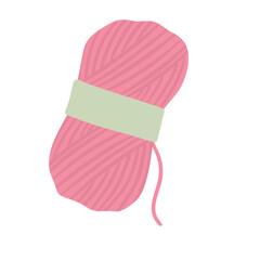 Colorful yarn illustration