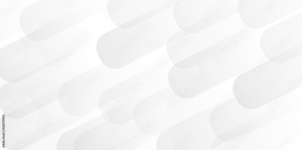 Poster modern abstract white background design with layers of textured white transparent material in triang