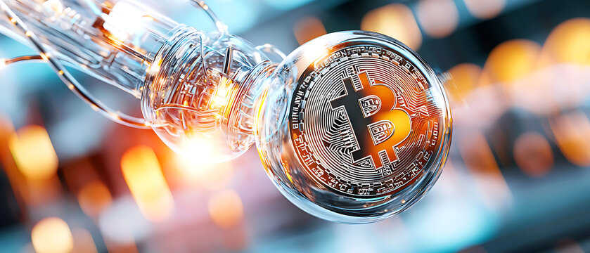 Bitcoin investment strategies financial markets infographic digital environment close-up cryptocurrency growth insights