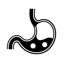Minimalist Stomach vector Illustration for Digital and Print Use.