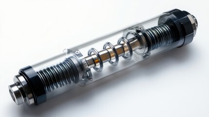 Transparent Industrial Shock Absorber Mechanism