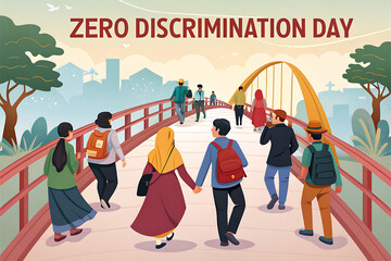 zero discrimination day. illustration Design zero discrimination day Poster, Banner, Post, Story, 


