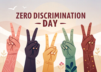 zero discrimination day Poster, Social Media Post, zero discrimination day Banner,