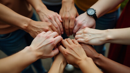 The Hands of Unity: A Tapestry of Skin Tones