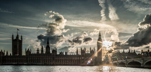 Naklejka premium street views around big ben london