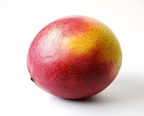 Obraz premium Ripe mango on white background, healthy food