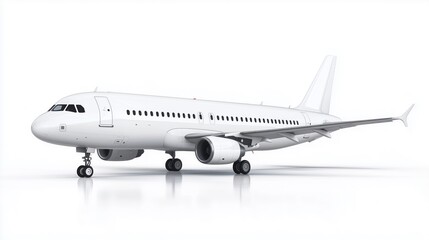Airplane on a white background