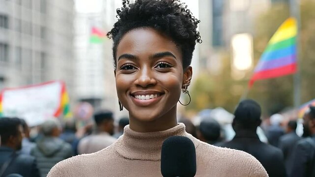 ALGBTQ+ Activist Discusses Equality in News Interview