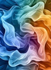 Fototapeta premium Abstract Colorful Smoke Background Texture for Creative Projects