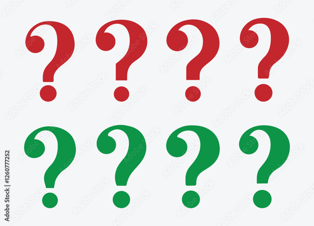 Poster question mark icon set. minimal question mark icon set. bold question symbol pack. clean question ma