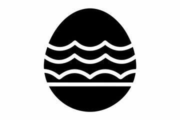 easter egg  silhouette vector