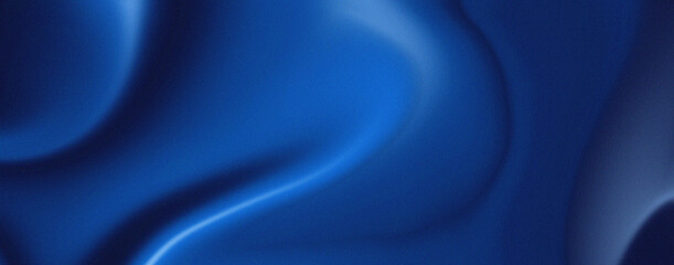 Elegant dark blue flowing background with grainy texture. Perfect for banners, posters, headlines and covers