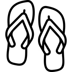 Flip Flops line icon