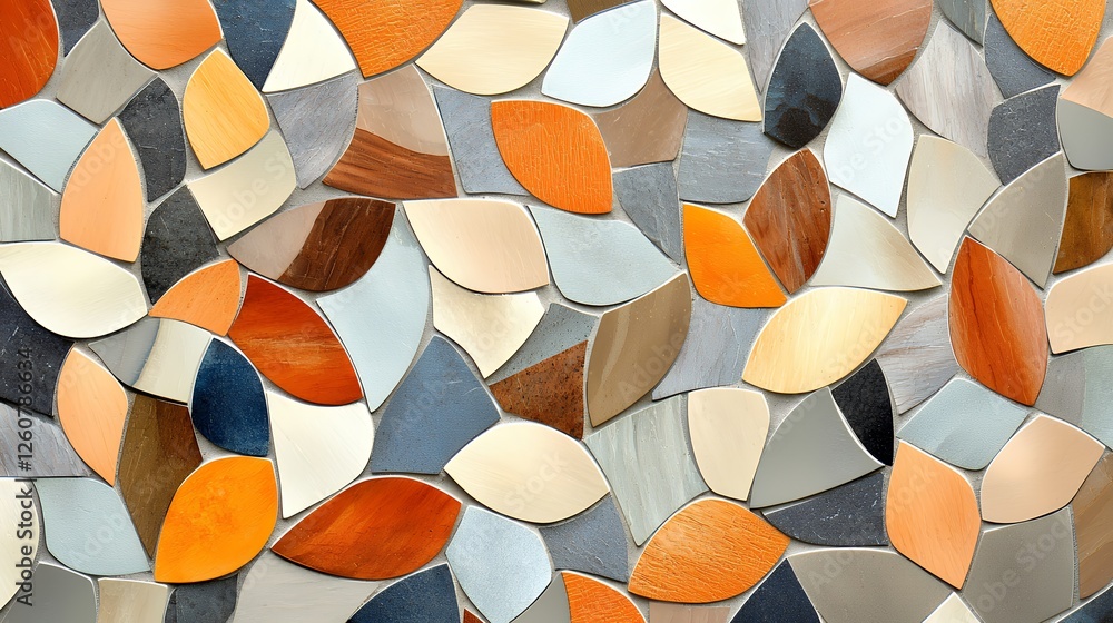 Poster Abstract Colorful Mosaic Tile Pattern Background