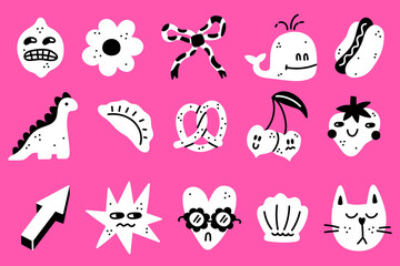 cute vector sticker pack