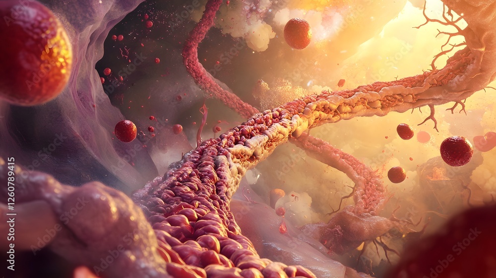 Aufkleber Captivating cosmic landscape depicting a mesmerizing explosion of celestial energy with swirling galaxies pulsating nebulae and dimensional distortions creating a surreal
