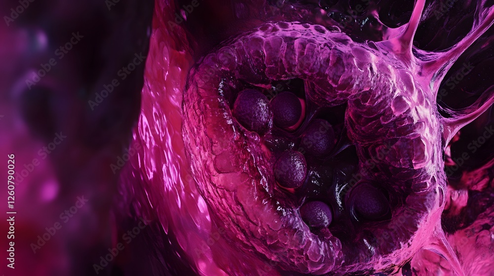 Poster captivating digital artwork featuring a mesmerizing cosmic swirl with glowing neon fluid textures in
