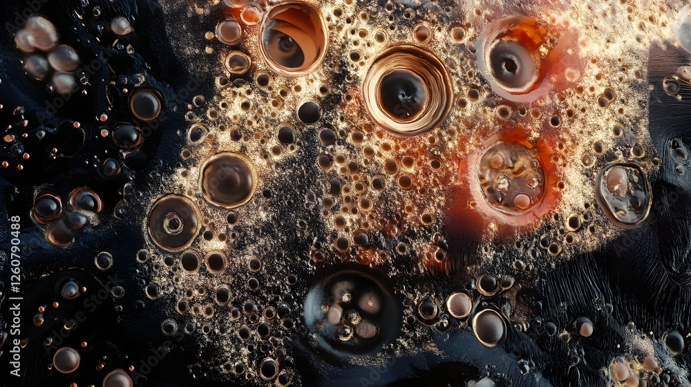 Poster Captivating Fluid Abstractions Mesmerizing Bubble and Water Patterns that Showcase the Ethereal Beauty of Nature s Ephemeral Movements and Reflections