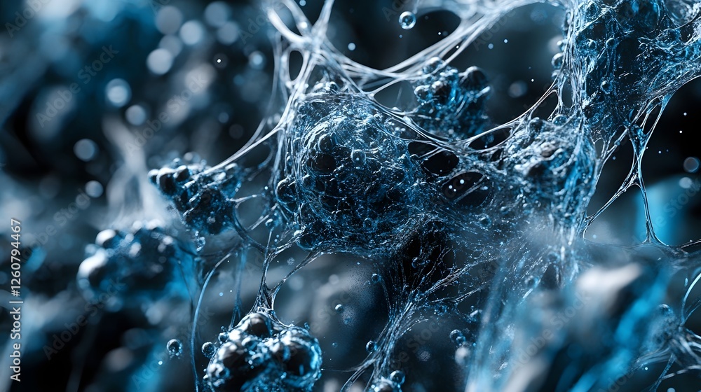 Aufkleber captivating macro photography showcasing the intricate and beautiful crystalline structures of froze