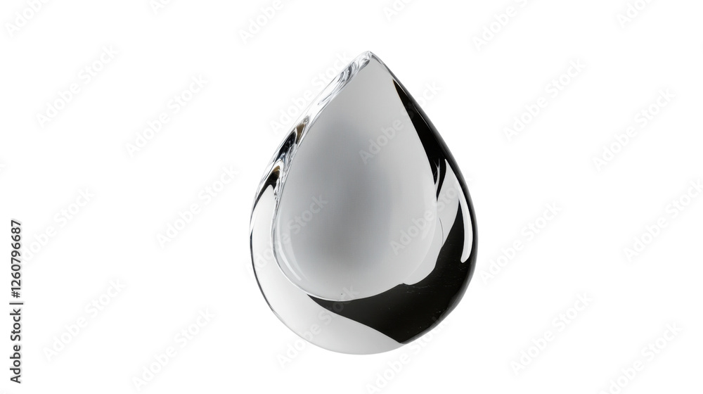 Aufkleber realistic water drop splashing with transparent background