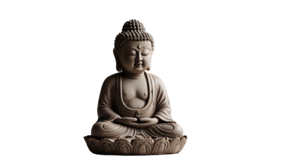 statue of buddha on a transparent background. buddha statue. statue of god. Buddhism