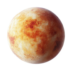 Fototapeta premium Exploring venus 360° view of its surface isolated on transparent background, png