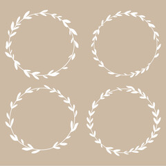 Gold laurel wreaths, Laurel wreath set, laurel wreath collection	